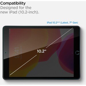 Spigen GLAS.tR SLIM Tempered Glass Screen Protector - Transparent - For 25.9 cm (10.2") LCD iPad Pro - Scratch Resistant, 