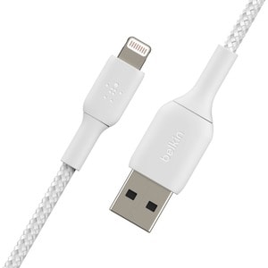 Belkin BOOST↑CHARGE 1 m Lightning/USB Data Transfer Cable for iPhone, iPad - First End: 1 x Lightning - Male - Second End: