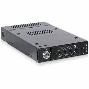 Icy Dock ToughArmor MB834M2K-B Drive Enclosure for 3.5" M.2, PCI Express NVMe - Mini-SAS HD Host Interface Internal - Blac