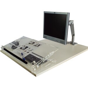 R-Go Go Flex Copy Holder - 105 mm Height x 305 mm Width - Transparent - Acrylic