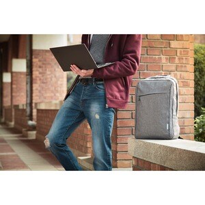 Borsa rigida per il trasporto Lenovo B210 (Backpack) per 39,6 cm (15,6") Lenovo Computer portatile - Grigio - Tessuto Del 