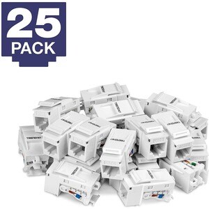 TRENDnet TC-K25C6 Network Connector - 25 Pack - TAA Compliant - 1 x RJ-45 Network Female