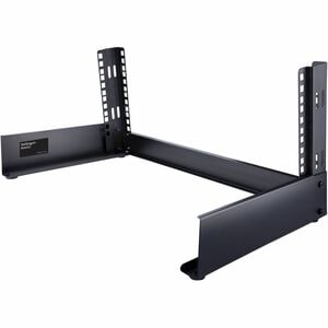 StarTech.com 4U Bodenstehend Rackrahmen für A/V-Geräte, LAN-Schalter, Patchfeld, Server - Schwarz - TAA-konform - Stahl - 