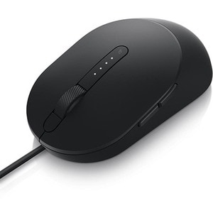 Dell Wired Laser Mouse MS3220 - Black - Laser - Cable - Black - USB 2.0 - 3200 dpi - Scroll Wheel - 5 Button(s) - Right-ha