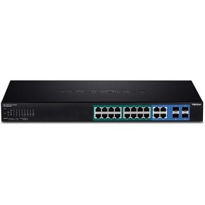TRENDnet TPE-1620WSF 20 Ports Manageable Ethernet Switch - Gigabit Ethernet - 10/100/1000Base-T, 1000Base-X - New - TAA Co