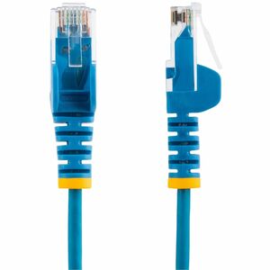 StarTech.com 0.5 m CAT6 Cable - Slim CAT6 Patch Cord - Blue - Snagless RJ45 Connectors - Gigabit Ethernet Cable - 28 AWG (
