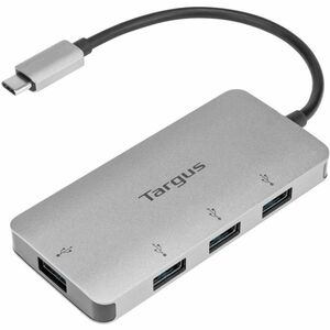 Targus ACH226EU USB Hub - USB Type C - 5 GB/s - External - Silver - 4 Total USB Port(s) - PC, Mac