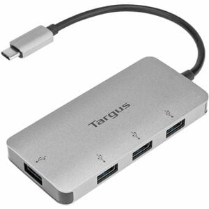 Hub USB Targus ACH226EU - USB Type C - 5 Go/s - Externe - Argenté - 4 Total de ports USB - PC, Mac