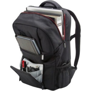 Fujitsu Prestige Estojo de transporte (Mochila) para 39.6 cm (15.6") para 40.6 cm (16") Notebook - Preto, Vermelho - Polie