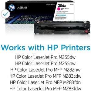 HP 206A Original Standard Yield Laser Toner Cartridge - Magenta - 1 Pack - 1250 Pages