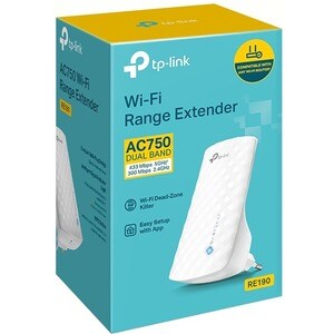 TP-Link RE190 IEEE 802.11ac 750 Mbit/s Drahtloser Range-Extender - 2,40 GHz, 5 GHz - 3 x Interne Antenne(n) - Wandmontierbar