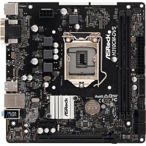ASRock H310CM-DVS Desktop Motherboard - Intel H310 Chipset - Socket H4 LGA-1151 - Micro ATX - Core i7 Processor Supported 