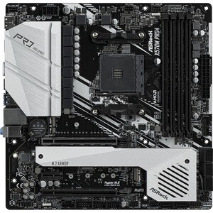 Carte Mère ASRock X570M Pro4 - AMD Chipset - Socket AM4 - Micro ATX - 128 Go DDR4 SDRAM RAM maximale - DIMM, UDIMM - 4 x M