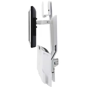 Ergotron StyleView Wall Mount for Monitor, Keyboard, Bar Code Scanner, CPU, Mouse - White - 1 Display(s) Supported - 61 cm