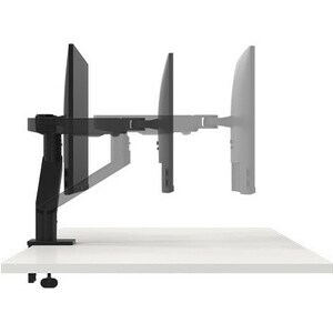 Dell EMC Dell MDA20 Desk Mount for Monitor - Black - 2 Display(s) Supported - 68.6 cm (27") Screen Support - 10 kg Load Ca