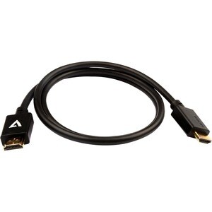 Câble A/V V7 V7HDMIPRO-1M-BLK - 1,01 m HDMI - Cable for Périphérique audio/vidéo, PC, Moniteur, HDTV, Projecteur - 1er bou