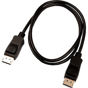 V7 V7DPPRO-1M-BLK 1.01 m DisplayPort A/V Cable - Cable for Audio/Video Device, PC, Monitor, Projector - First End: Display