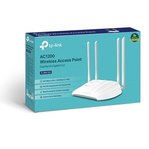 TP-Link TL-WA1201 Dual Band IEEE 802.11ac 1.17 Gbit/s Wireless Access Point - 5 GHz, 2.40 GHz - 4 x External Antenna(s) - 