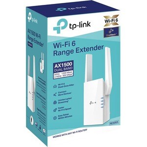 TP-Link RE505X Dual Band 802.11ax 1.50 Gbit/s Wireless Range Extender - 2.40 GHz, 5 GHz - 2 x External Antenna(s) - Extern