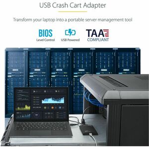 StarTech.com KVM Console to USB 2.0 Portable Laptop Crash Cart Adapter - Notebook Netbook Crash cart adapter - Compact - K