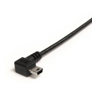 StarTech.com 3 ft Mini USB Cable - A to Right Angle Mini B - Cable for Digital Camera, Camcorder, Smartphone, Portable Har