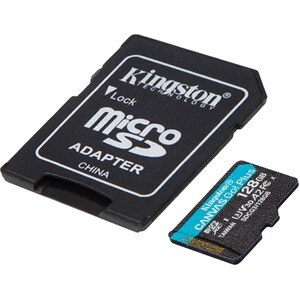 Kingston Canvas Go! Plus SDCG3 128 GB Class 10/UHS-I (U3) microSDXC - 170 MB/s Read - 90 MB/s Write