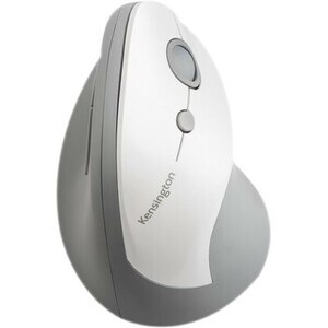 Kensington Pro Fit Ergo Vertical Wireless Mouse - Wireless - Radio Frequency - 2.40 GHz - Grey - USB - 1600 dpi - Scroll W