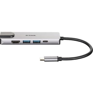 D-Link DUB-M520 USB Type C Docking Station for Notebook - Portable - 2 Displays Supported - 4K - 3840 x 2160 - 2 x USB Typ