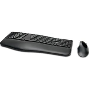 PRO FIT ERGONOMIC WIRELESS KEYBOARD AND MOUSE - BLACK