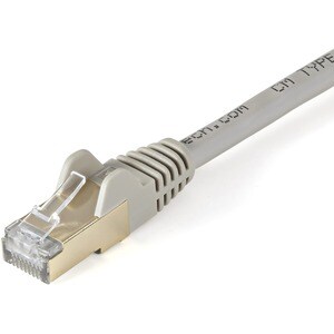 StarTech.com 10m CAT6a Ethernet Cable - 10 Gigabit Category 6a Shielded Snagless 100W PoE Patch Cord - 10GbE Grey UL Certi