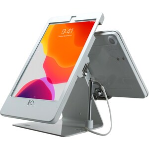 CTA Digital Security Dual-Tablet Kiosk Stand for iPad Air 3 (2019), iPad Pro 10.5 and iPad 7th/ 8th/ 9th Gen White - 2 Dis