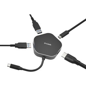 D-Link USB Type C Docking Station for Notebook - 60 W - 3 x USB Ports - 2 x USB 3.0 - USB Type-C - HDMI - Thunderbolt - Wired