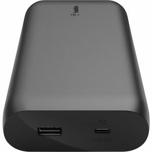 Belkin 30W USB-C 2-Port Power Bank - 20k mAh - 1xUSB-C (30W), 1xUSB-A (12W) - Portable Charger - Black - 20000 mAh