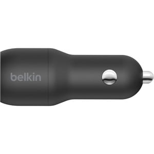 Belkin BoostCharge Dual USB-A Car Charger 24W + USB-A to Lightning Cable - 5 V DC/4.80 A Output