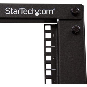 StarTech.com 18U 19" Open Frame Server Rack - 4 Post, Adjustable Depth 22 to 40" - Mobile Network Equipment Rack - HP ProL