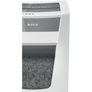 Leitz IQ Office Pro P6 Paper Shredder - Continuous Shredder - Cross Cut - 6 Per Pass - for shredding Paper - 1 mm x 5 mm S