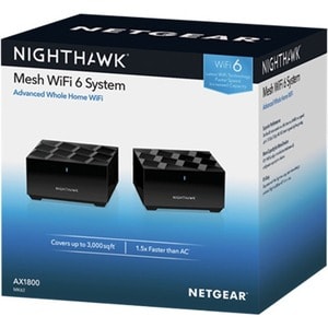 Netgear Nighthawk MK62 Wi-Fi 6 IEEE 802.11ax Ethernet Wireless Router - 2.40 GHz ISM Band - 5 GHz UNII Band - 225 MB/s Wir