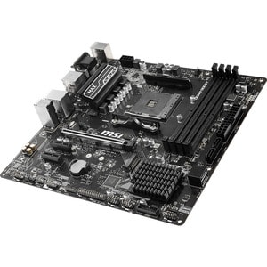 MSI B450M PRO-VDH MAX Desktop Motherboard - AMD B450 Chipset - Socket AM4 - Micro ATX - 64 GB DDR4 SDRAM Maximum RAM - DIM