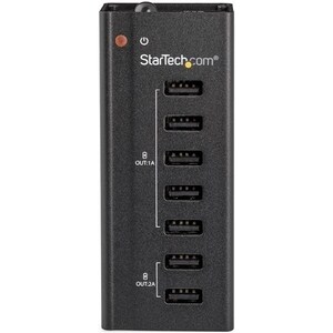 StarTech.com 60 W AC Adapter - 1 Pack - For USB Device, Mobile Device, iPhone - 120 V AC, 230 V AC Input - 5 V DC, 12 V DC