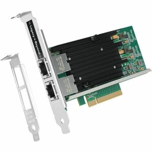 SIIG Dual Port 10G Ethernet Network PCI Express - PCI Express 2.1 x8 - 2 Port(s) - 2 - Twisted Pair - 10GBase-T - Plug-in 