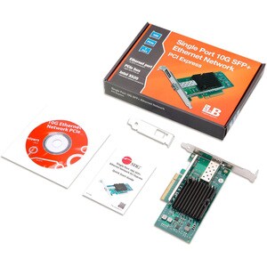 SIIG Single Port 10G SFP+ Ethernet Network PCI Express - PCI Express 2.0 x8 - Optical Fiber - 10GBase-X - Plug-in Card