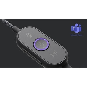 Logitech Zone Wired UC Over-the-head Stereo Headset - Binaural - Circumaural - 32 Ohm - 20 Hz to 16 kHz - 190 cm Cable - U