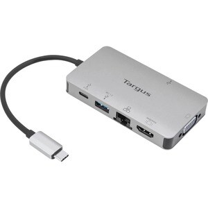 Targus DOCK419EUZ USB-Typ C Docking Station für Notebook, Monitor, Tastatur, Maus - Grau - 1 Unterstützte Displays - 4K - 