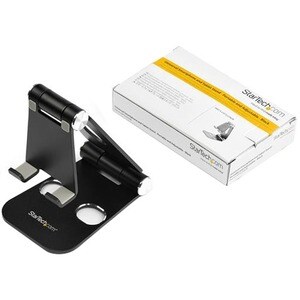 StarTech.com Phone and Tablet Stand - Foldable Universal Mobile Device Holder - Smartphones/Tablets - Adjustable Cell Phon
