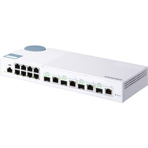 Conmutador Ethernet QNAP  QSW-M408-4C 8 Puertos Gestionable - 2 Capa compatible - Modular - Par trenzado, Fibra Óptica - D