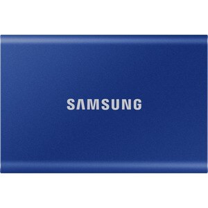 Samsung T7 MU-PC2T0H/WW 2 TB Portable Solid State Drive - External - PCI Express NVMe - Indigo Blue - Gaming Console, Desk