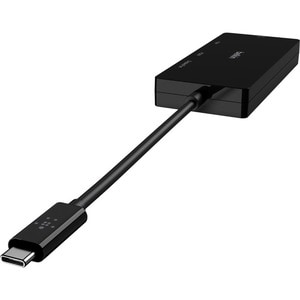 Belkin A/V Adapter - 1 x Type C USB Male - 1 x DVI Video Female, 1 x HDMI Digital Audio/Video Female, 1 x 15-pin HD-15 VGA