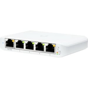 Ubiquiti USW-Flex-Mini Ethernet Switch - 5 Ports - Manageable - Gigabit Ethernet - 10/100/1000Base-T - 2 Layer Supported -