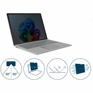 Kensington Anti-glare Privacy Screen Filter for Microsoft - For 38.1 cm (15") LCD Notebook - Blue Light Reduction - Finger