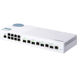 QNAP QSW-M408-4C 8 Ports Manageable Ethernet Switch - Gigabit Ethernet, 10 Gigabit Ethernet - 10/100/1000Base-T, 10GBase-T